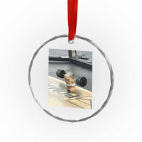 Hamster Gym Crystal Glass Ornament Funny Rat Workout Weightlifting Pump Cover