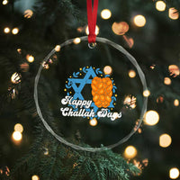 Hanukkah Challah Crystal Glass Ornament Happy Challah Days Star Of David Gift TS12