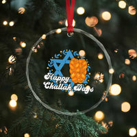 Hanukkah Challah Crystal Glass Ornament Happy Challah Days Star Of David Gift - Wonder Print Shop