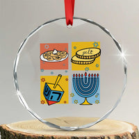 Hanukkah Crystal Glass Ornament Festival Of Lights Dreidel Menorah Candle Star Gift TS12