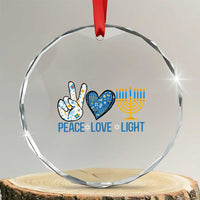 Hanukkah Crystal Glass Ornament Peace Love Light Chanukah Jewish David Star TS11