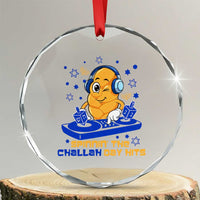 Hanukkah DJ Challah And Dreidel Crystal Glass Ornament Funny Jewish Gift TS12