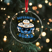 Hanukkah Sufganiyot Squad Crystal Glass Ornament Funny Jelly Donut Jewish Gift - Wonder Print Shop