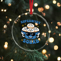 Hanukkah Sufganiyot Squad Crystal Glass Ornament Funny Jelly Donut Jewish Gift TS12