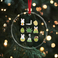 Happy 420 Easter Crystal Glass Ornament TS02