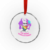 Happy 420 Easter Crystal Glass Ornament The Bunny Smells Funny TS02