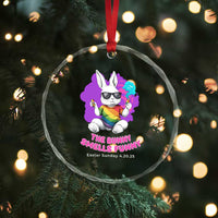 Happy 420 Easter Crystal Glass Ornament The Bunny Smells Funny TS02