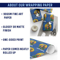 Happy 420 Easter Wrapping Paper Roll Funny Bunny Smoking Weed
