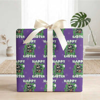 Happy 420 Easter Wrapping Paper Roll Funny Smoking Easter Bunny