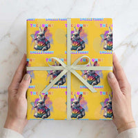 Happy 420 Easter Wrapping Paper Roll Funny Smoking Easter Bunny Smells Funny Easter