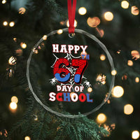 Happy 67th Day Of School Crystal Glass Ornament Boys Girls Spider 67 Days - Wonder Print Shop