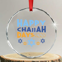 Happy Challah Days Crystal Glass Ornament Hanukkah Holiday Gift - Wonder Print Shop