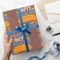 Happy Challah Days Wrapping Paper Roll Ugly Hanukkah Food Lover Gift - Wonder Print Shop