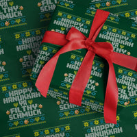 Happy Hanukkah Ya Fithy Schmuck Wrapping Paper Roll Funny Hanukkah Christmas Movie - Wonder Print Shop