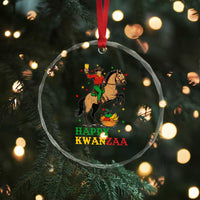 Happy Kwanzaa Cowboy Crystal Glass Ornament Funny African Holiday Gift TS12