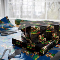 Happy Kwanzaa Cowgirl Wrapping Paper Roll Funny African American Festival Gift - Wonder Print Shop