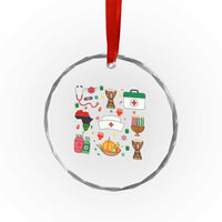 Happy Kwanzaa Nurse Pride Crystal Glass Ornament African Culture Holiday Gift TS12
