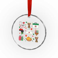 Happy Kwanzaa Nurse Pride Crystal Glass Ornament African Culture Holiday Gift - Wonder Print Shop