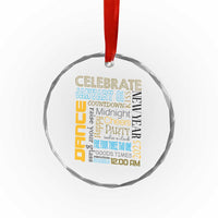 Happy New Year 2025 Crystal Glass Ornament New Year's Eve Activities TS11