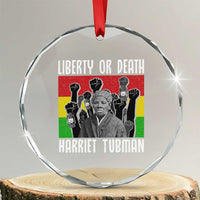 Harriet Tubman Crystal Glass Ornament Liberty Or Death Women Empowerment Quote - Wonder Print Shop