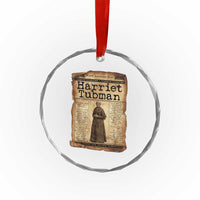 Harriet Tubman Newspaper Crystal Glass Ornament Strong Black Woman Leader Gift