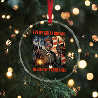 Harriet Tubman Quote Crystal Glass Ornament Every Great Dream Begins With A Dreamer - Wonder Print Shop