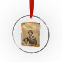 Harriet Tubman Tribute Crystal Glass Ornament Civil Rights Leader Black History Gift - Wonder Print Shop