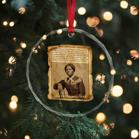 Harriet Tubman Tribute Crystal Glass Ornament Civil Rights Leader Black History Gift - Wonder Print Shop