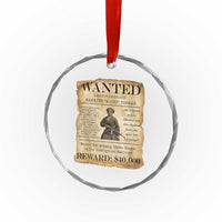 Harriet Tubman Wanted Reward Poster Crystal Glass Ornament Liberty Or Death - Wonder Print Shop