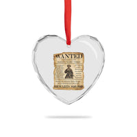 Harriet Tubman Wanted Reward Poster Heart Crystal Glass Ornament Liberty Or Death - Wonder Print Shop