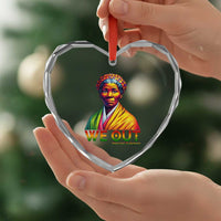 Harriet Tubman We Out Heart Crystal Glass Ornament Female Empowerment History Gift - Wonder Print Shop