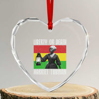 Harriet Tubman Women Leadership Heart Crystal Glass Ornament Liberty Or Death - Wonder Print Shop