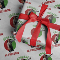 Harriet Tubman Wrapping Paper Roll Courage Is Freedom Black History Hero