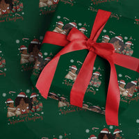 Have A Melanin Christmas Wrapping Paper Roll Black Girl Xmas Gift - Wonder Print Shop