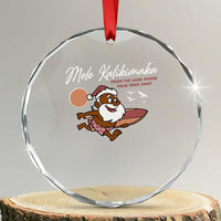 Hawaii Crystal Glass Ornament Beach Holiday Xmas Palm Tree Slay Santa TS10