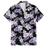 Purple Hibiscus Beach Hawaiian Shirt - Wonder Print Shop