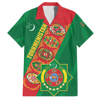 Turkmenistan Flag Day Hawaiian Shirt Turkmenistan Bitaraplygyn watanydyr - Wonder Print Shop