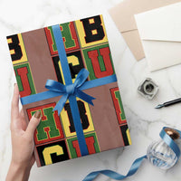 HBCU Block Letter Pride Graphic Wrapping Paper Roll College Support Statement Black Excellence