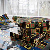 HBCU Block Letter Pride Graphic Wrapping Paper Roll College Support Statement Black Excellence
