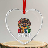 HBCU Colleges Are Black History Heart Crystal Glass Ornament African Education - Wonder Print Shop