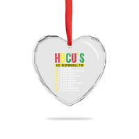 HBCUs Are Responsible For Black Excellence Heart Crystal Glass Ornament Powerful Education Impact Statistics Pride