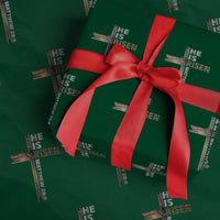 He is Risen Christian Wrapping Paper Roll Easter Cross Jesus Christian