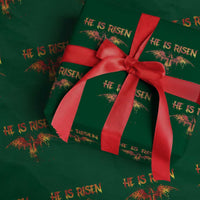 He Is Risen Wrapping Paper Roll Phoenix Christian Jesus Resurrection Cross - Wonder Print Shop