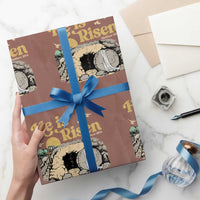 He Is Risen Wrapping Paper Roll Retro Vintage Easter Jesus Christian Apparel - Wonder Print Shop