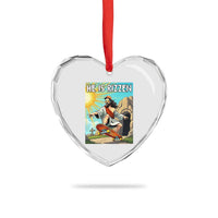 He is Rizzen Heart Crystal Glass Ornament Funny Jesus Skateboarding Christian Meme - Wonder Print Shop