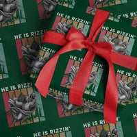 He Is Rizzin Wrapping Paper Roll Funny Christian Football Lover Gift - Wonder Print Shop