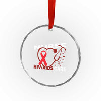 Healthcare Hero HIV AIDS Care Nurse Gift Crystal Glass Ornament TS12