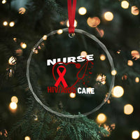 Healthcare Hero HIV AIDS Care Nurse Gift Crystal Glass Ornament TS12