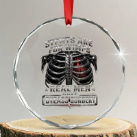 Heart Surgery Survivor Crystal Glass Ornament After Surgery Recovery Bypass