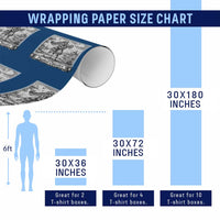 Heated Chivalry Medieval Knights Kissing LGBT Pride Wrapping Paper Roll